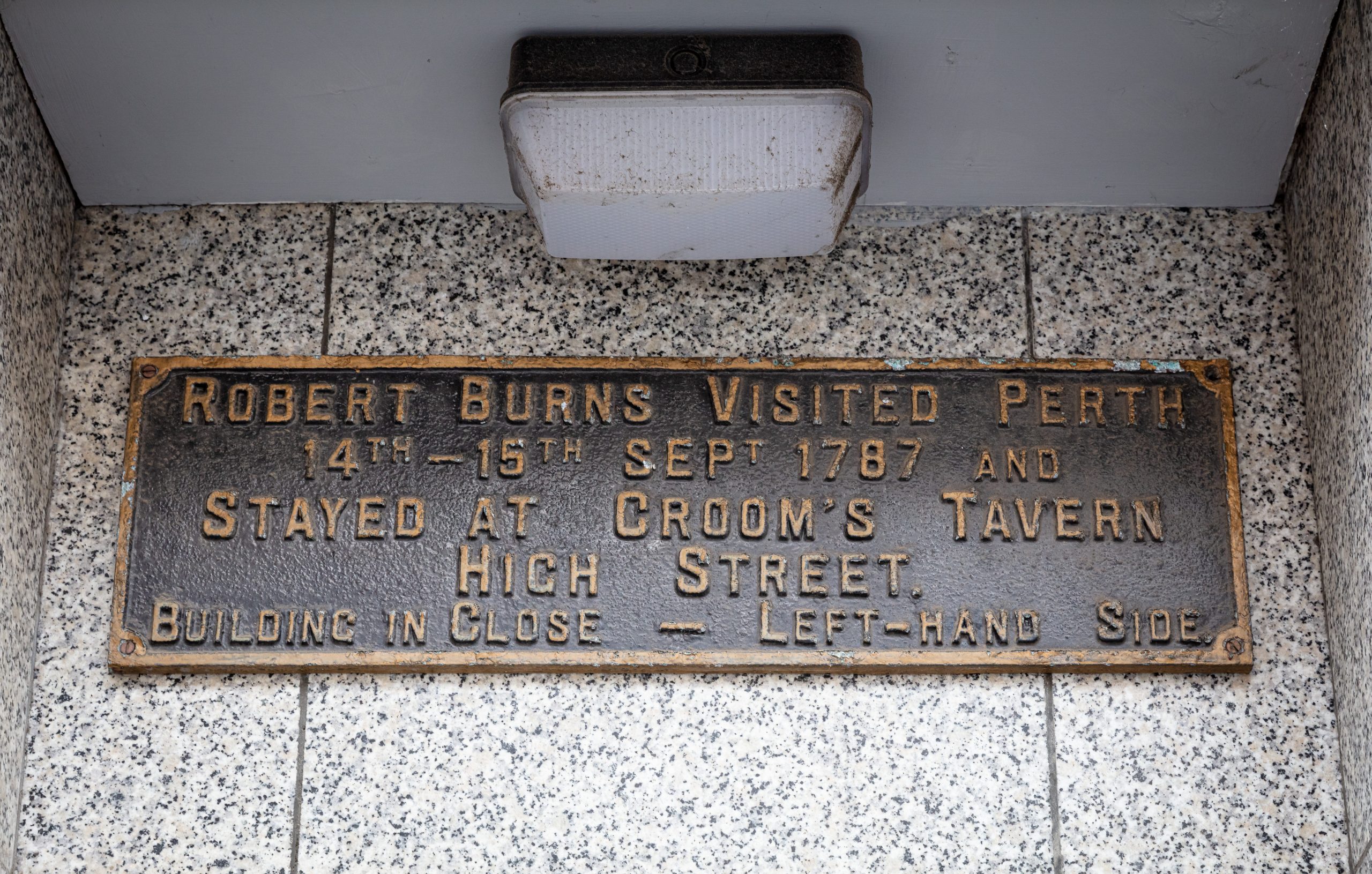 Visit to Perth by Robert Burns