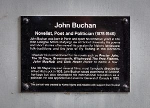 John Buchan at Perth Railway Station