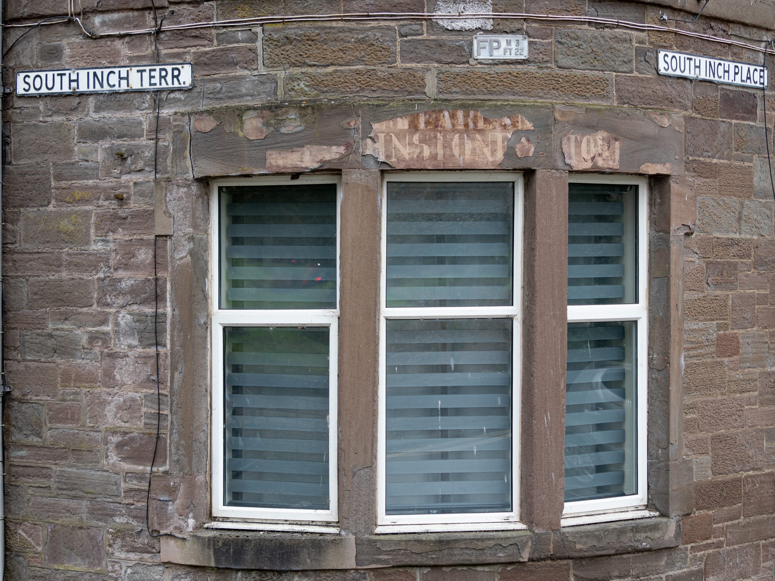 St Johnstone lettering at South Inch Terrace